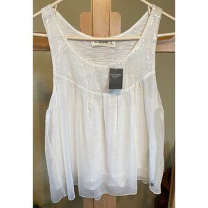 NWT | White Sequin Tank | S | Abercrombie & Fitch